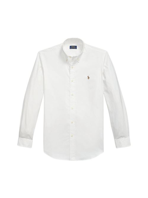 Camicia da uomo in cotone stretch oxford, colore bianco POLO RALPH LAUREN | 710P06688002